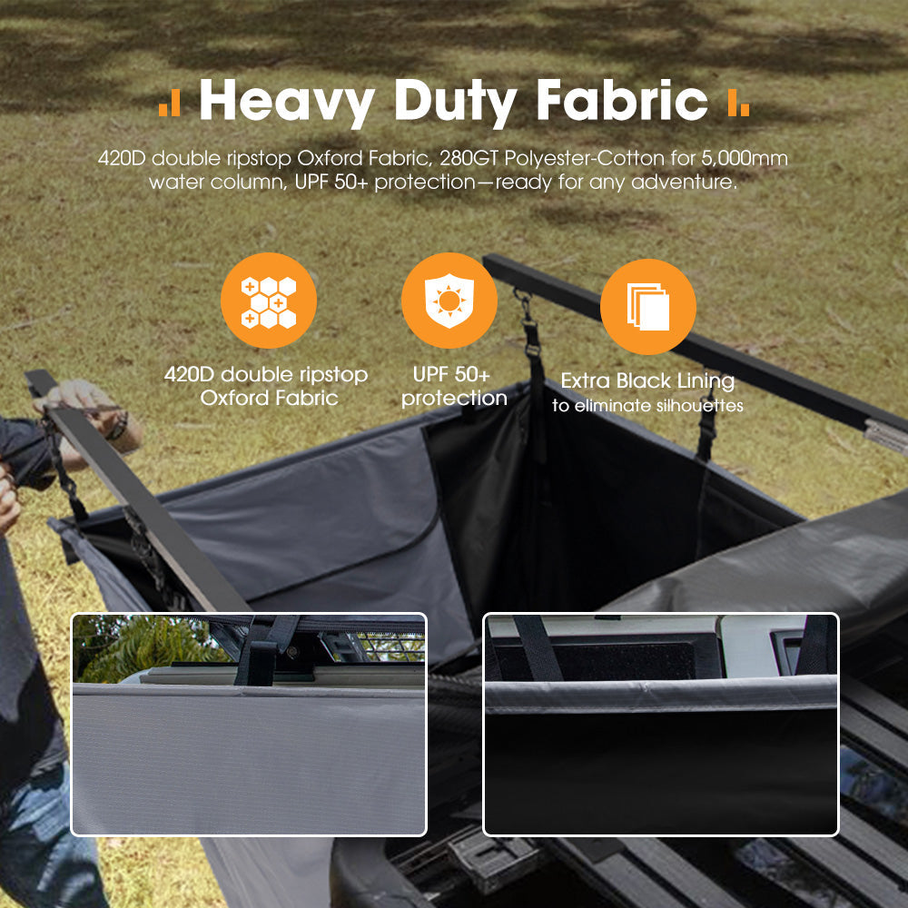 San Hima Camping Shower Tent Awning Fold-Out Grey & Camping Shower Tent Base