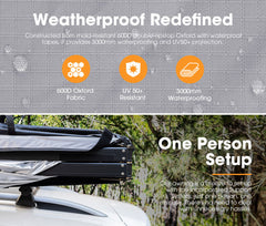 San Hima 270° Degree Awning With Side Wall Car Privacy Screens + "L" Bracket