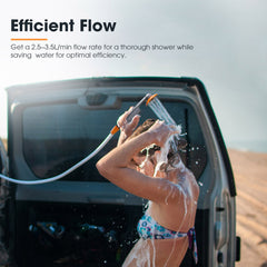 San Hima Portable Camping Shower built-in lithium battery Outdoor Rechargeable