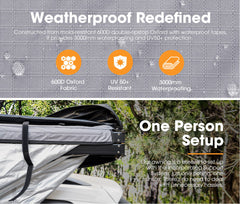 San Hima 270° Degree Free-Standing Awning 600D Double-Ripstop + "L" Bracket