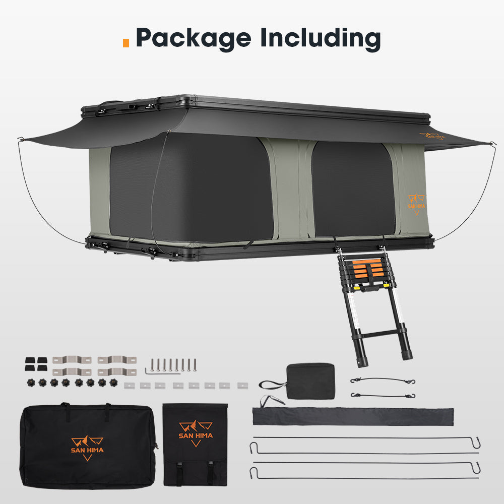 San Hima Gibb Rooftop Tent Hardshell With Ladder Outdoor Waterproof Camping 4X4