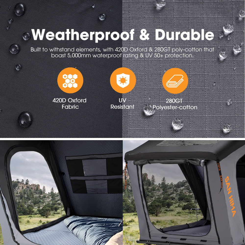 San Hima Kalbarri Gen 2 Roof Top Tent Hardshell With Ladder Camping 4WD 4x4