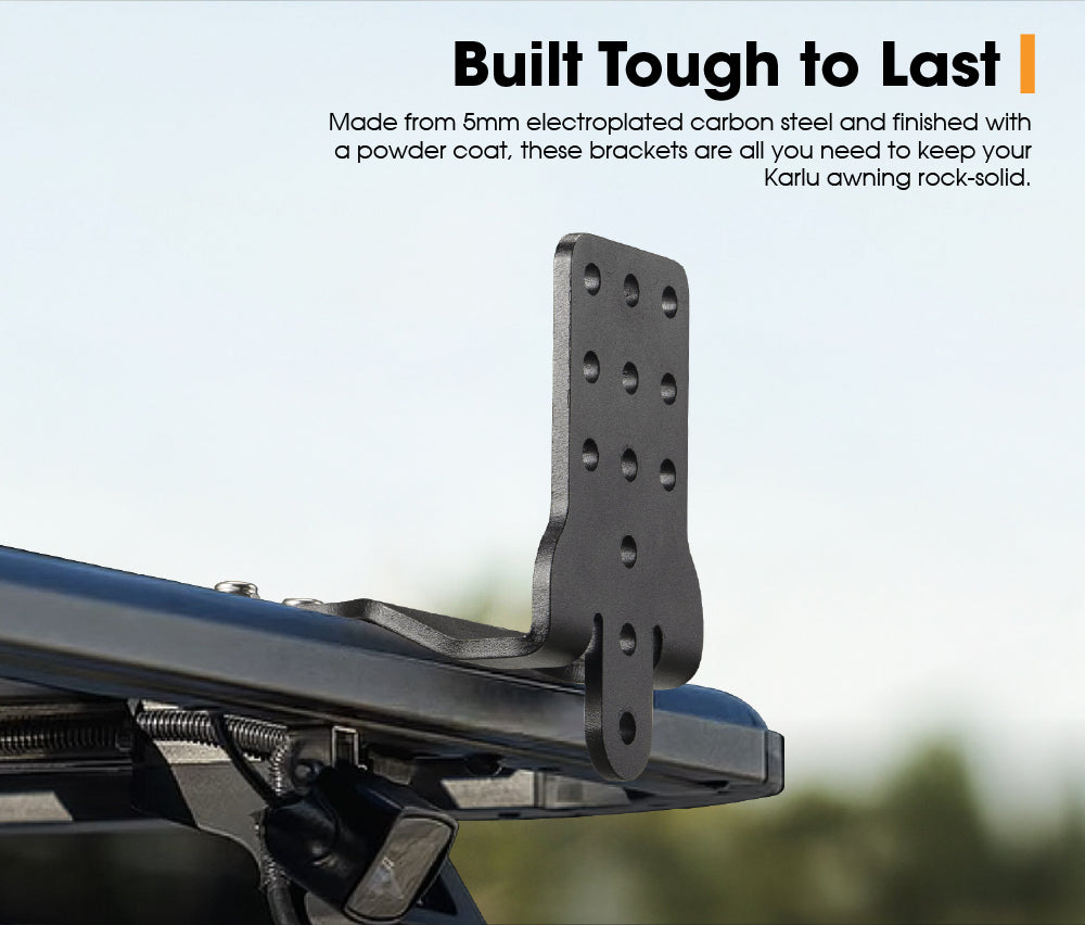 San Hima Long Awning "L" Bracket Fit 180° & 270° Degree Awnings Powder Coated Steel