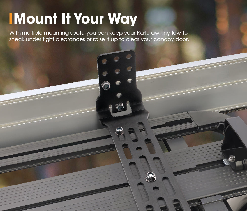 San Hima Long Awning "L" Bracket Fit 180° & 270° Degree Awnings Powder Coated Steel