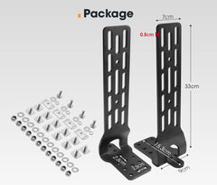 San Hima Long Awning "L" Bracket Fit 180° & 270° Degree Awnings Powder Coated Steel