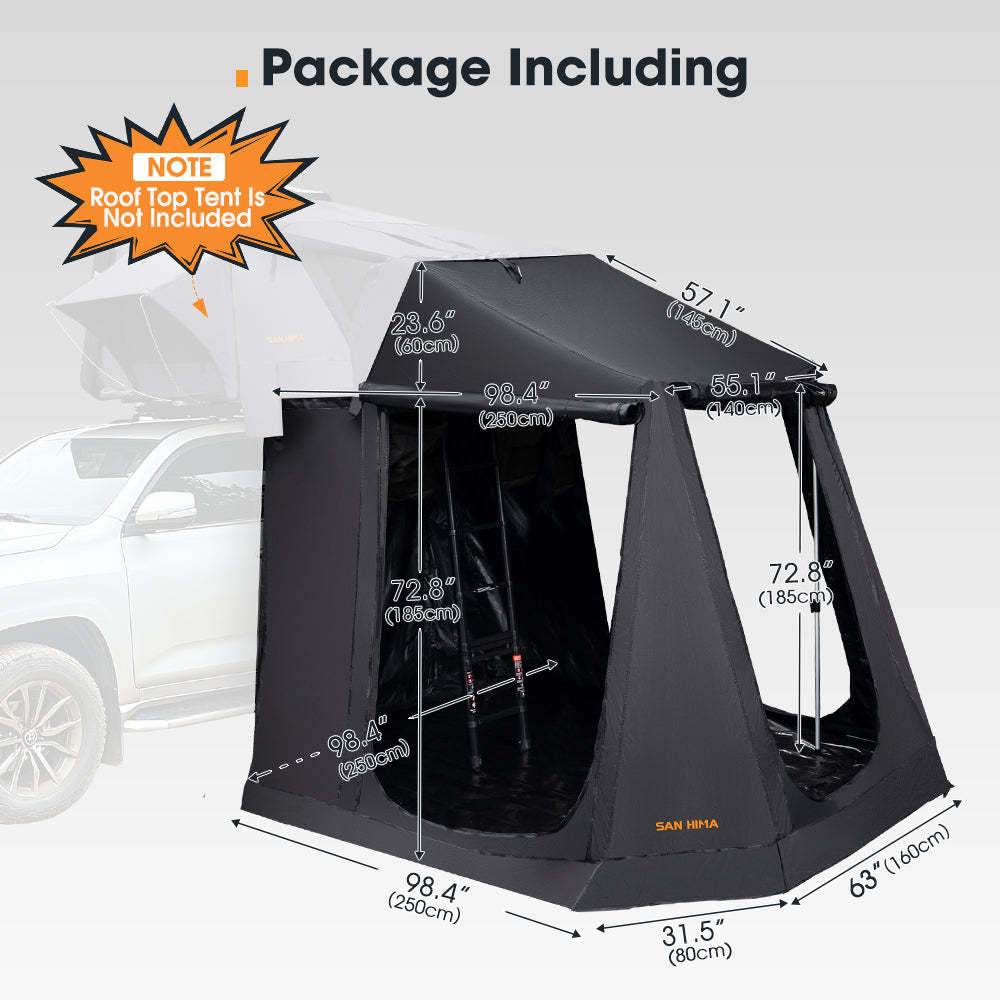 San Hima Jervis Rooftop Tent Annex with Floor Camping Shade