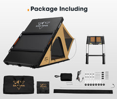 San Hima Kalbarri Lite Rooftop Tent Hardshell With Ladder & Rack Camping Khaki