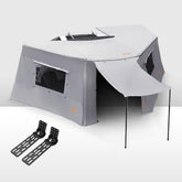 San Hima 270° Degree Awning With Side Wall Car Privacy Screens + "L" Bracket