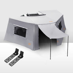 San Hima 270° Degree Awning With Side Wall Car Privacy Screens + "L" Bracket