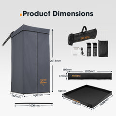 San Hima Shower Awning Instant Ensuite Tent Fold-Out Camping & Shower Tent Base