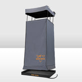 San Hima Camping Shower Tent Awning Fold-Out Grey & Camping Shower Tent Base