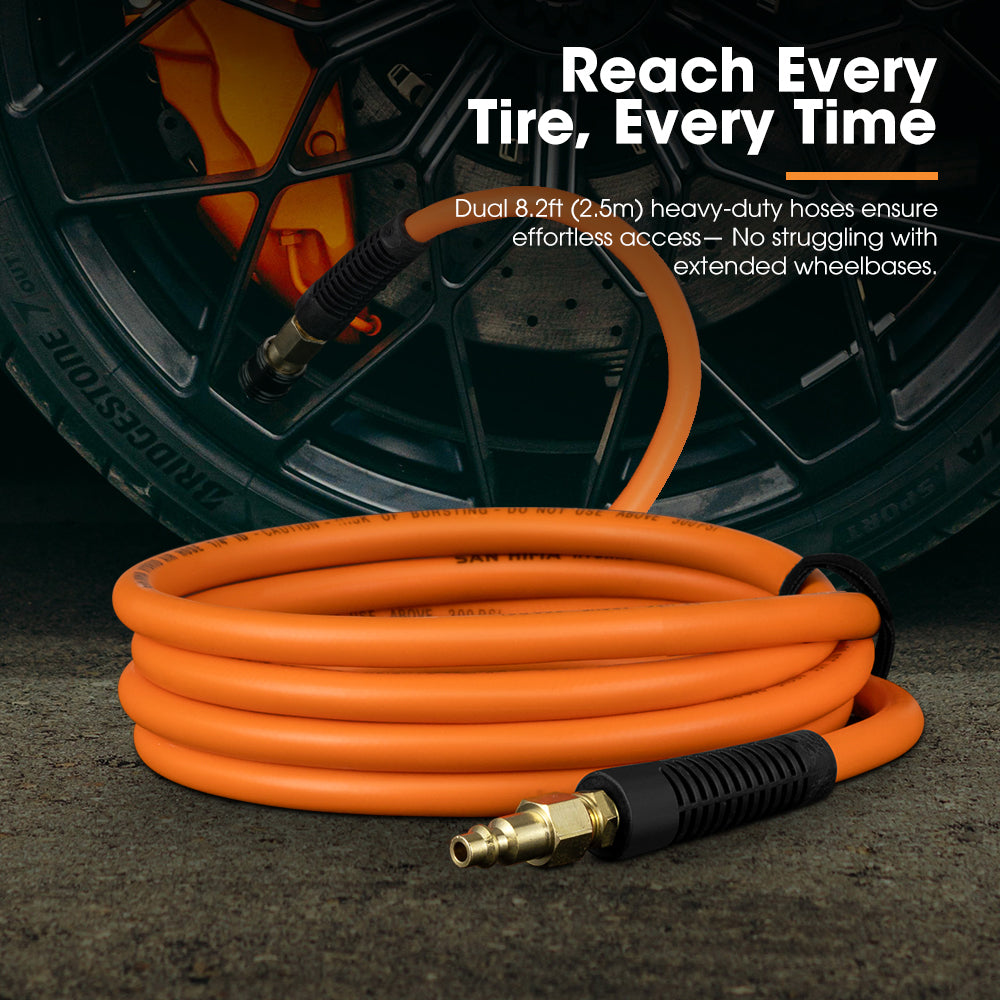 San Hima 2 Tire Inflation Deflation System Fits up to 200" Wheelbase