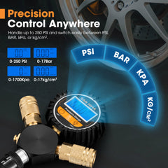 San Hima 4 Tire Inflation Deflation System Fits up to 200" Wheelbase