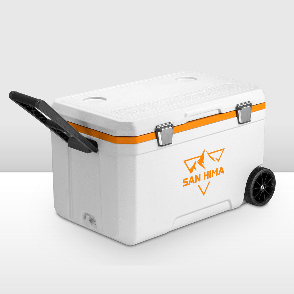 San Hima Cooler Ice Box 75L Portable Trolley Heat Retention For Camping Picnic Main image