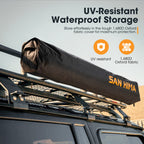 San Hima Awning Shower Tent Fold-Out Instant Ensuite Built-in LED Camping Change