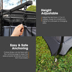 San Hima Camping Shower Tent Awning Fold-Out Grey & Camping Shower Tent Base