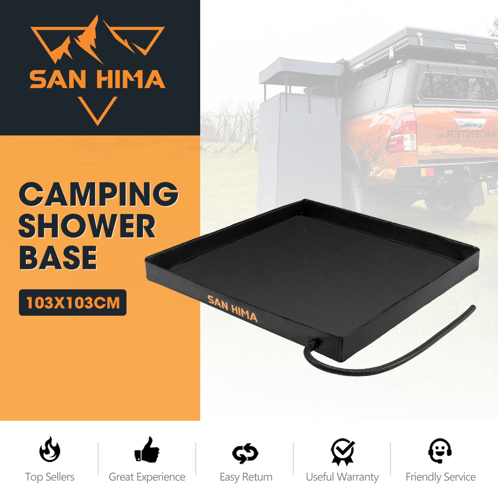 San Hima Camping Shower Tent Base 1.03x1.03M Foldable & Portable RV Awning Floor Secondary image