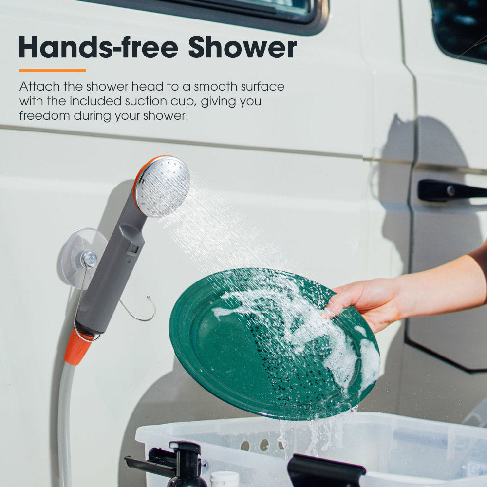 San Hima Portable Camping Shower built-in lithium battery Outdoor Rechargeable