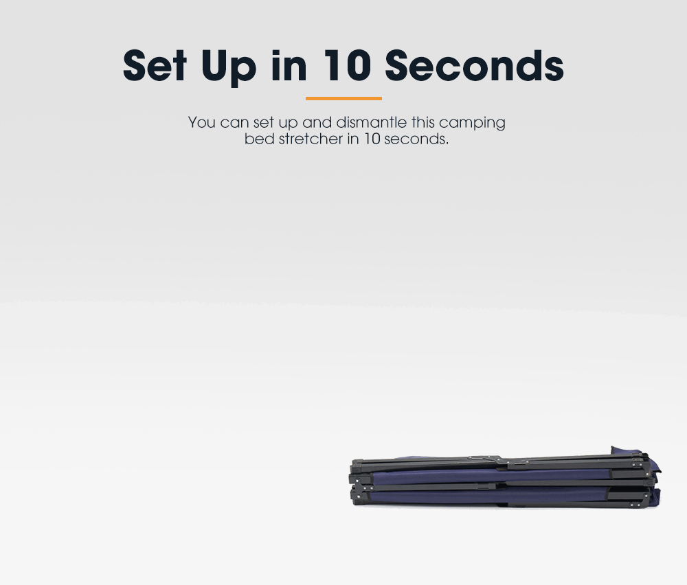 San Hima Folding Camping Stretcher Bed Portable Light Weight With Carry Bag 4WD