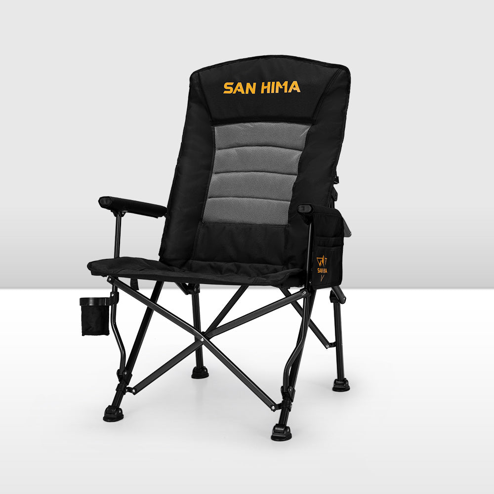 San Hima Luxury Folding Camping Chair Portable Outdoor Thick Padding With Storage Bag Main image