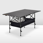 San Hima Folding Camping Table Adjustable Aluminium Portable Outdoor BBQ Desk