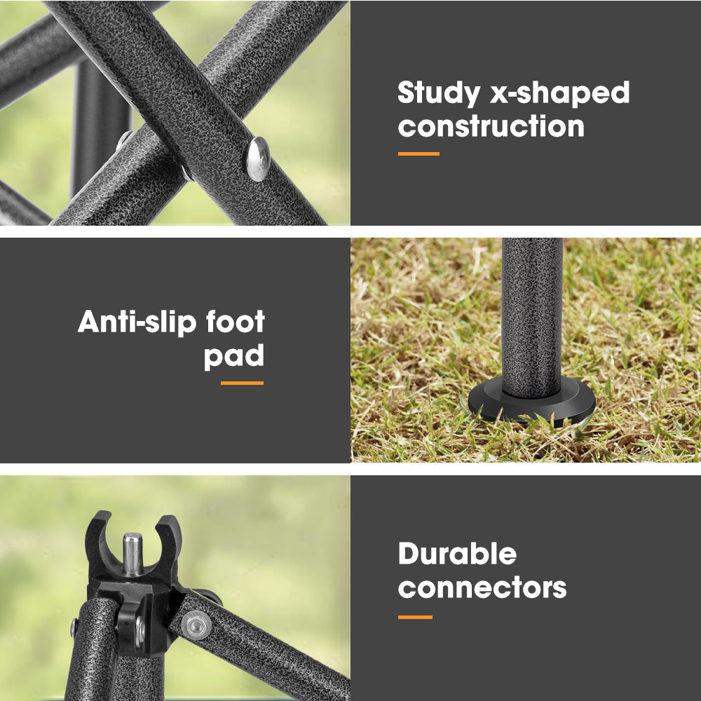 San Hima Folding Camping Table Adjustable Aluminium Portable Outdoor BBQ Desk