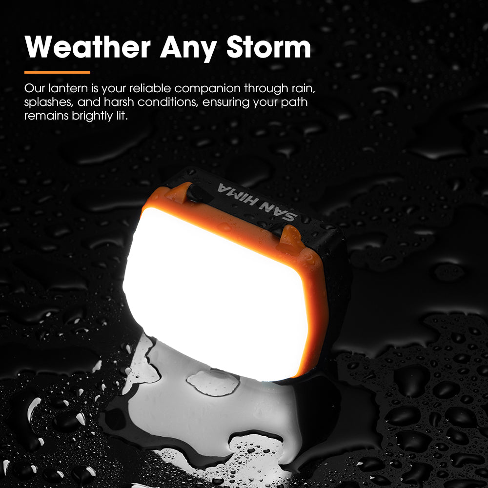 San Hima 6X Led Camping Lights Amber White Rechargeable With Lithium Battery