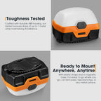 San Hima 8X Led Camping Lights Amber White Rechargeable With Lithium Battery