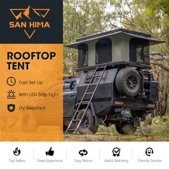 San Hima Gibb Rooftop Tent Hardshell With Ladder Outdoor Waterproof Camping 4X4