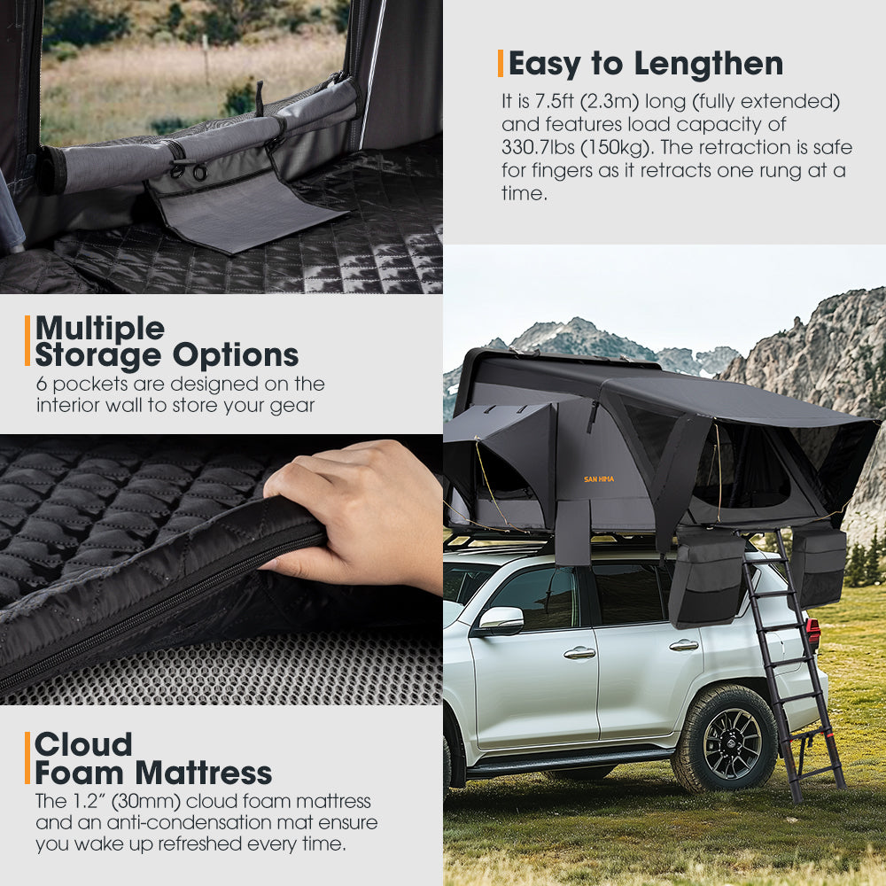 San Hima Jervis Rooftop Tent + Annex Camping Shade