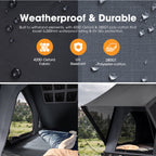 San Hima Kalbarri Lite Rooftop Tent Hardshell With Ladder Grey Camping 4WD 4x4