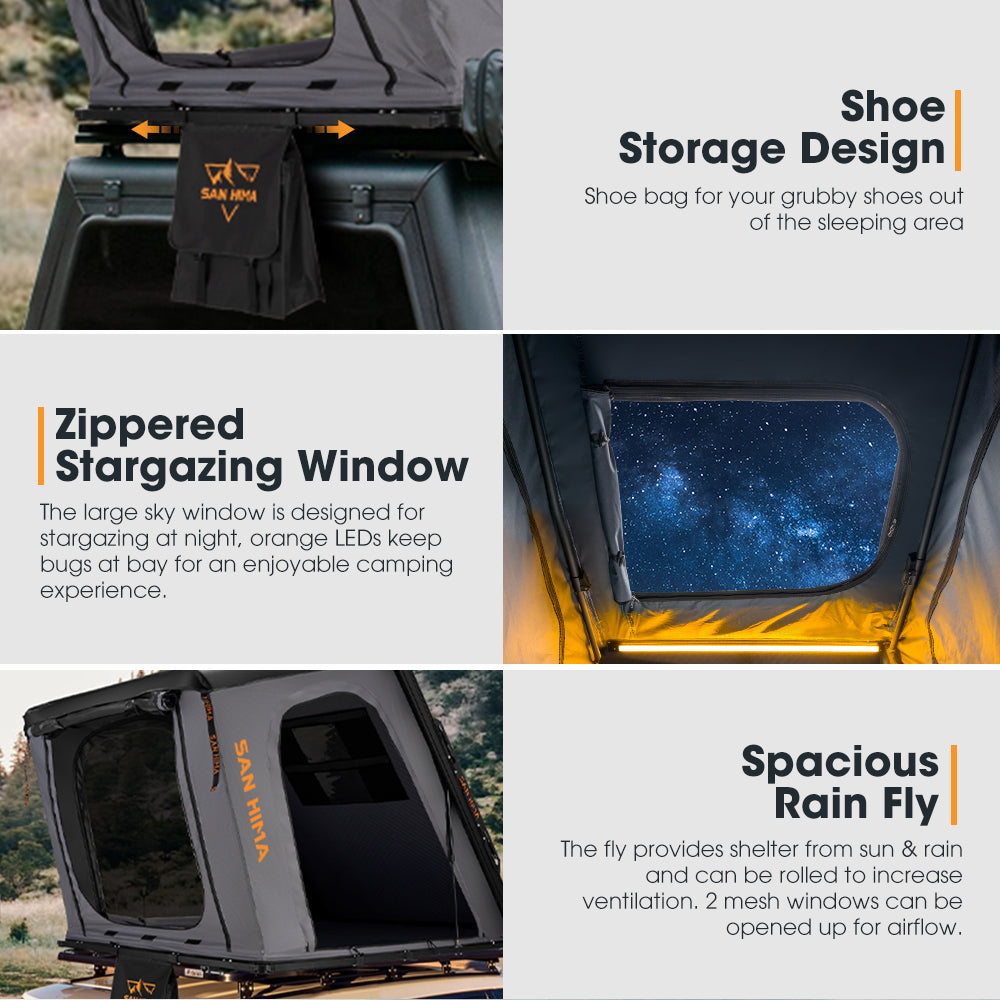 San Hima Kalbarri Gen 2 Roof Top Tent Hardshell With Ladder Camping 4WD 4x4