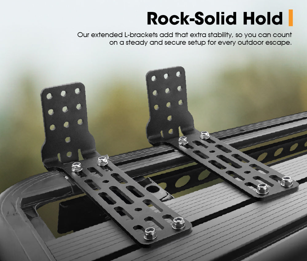 San Hima Long Awning "L" Bracket Fit 180° & 270° Degree Awnings Powder Coated Steel