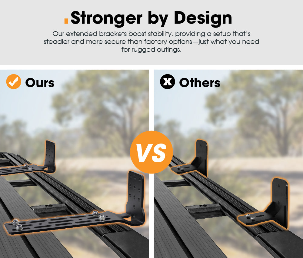 San Hima Long Awning "L" Bracket Fit 180° & 270° Degree Awnings Powder Coated Steel