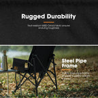 San Hima Luxury Folding Camping Chair Portable Outdoor Thick Padding With Storage Bag