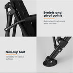 San Hima Luxury Folding Camping Chair Portable Outdoor Thick Padding With Storage Bag