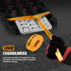 San Hima Offroad Traction Boards with Jack Base Replaceable Teeth Black