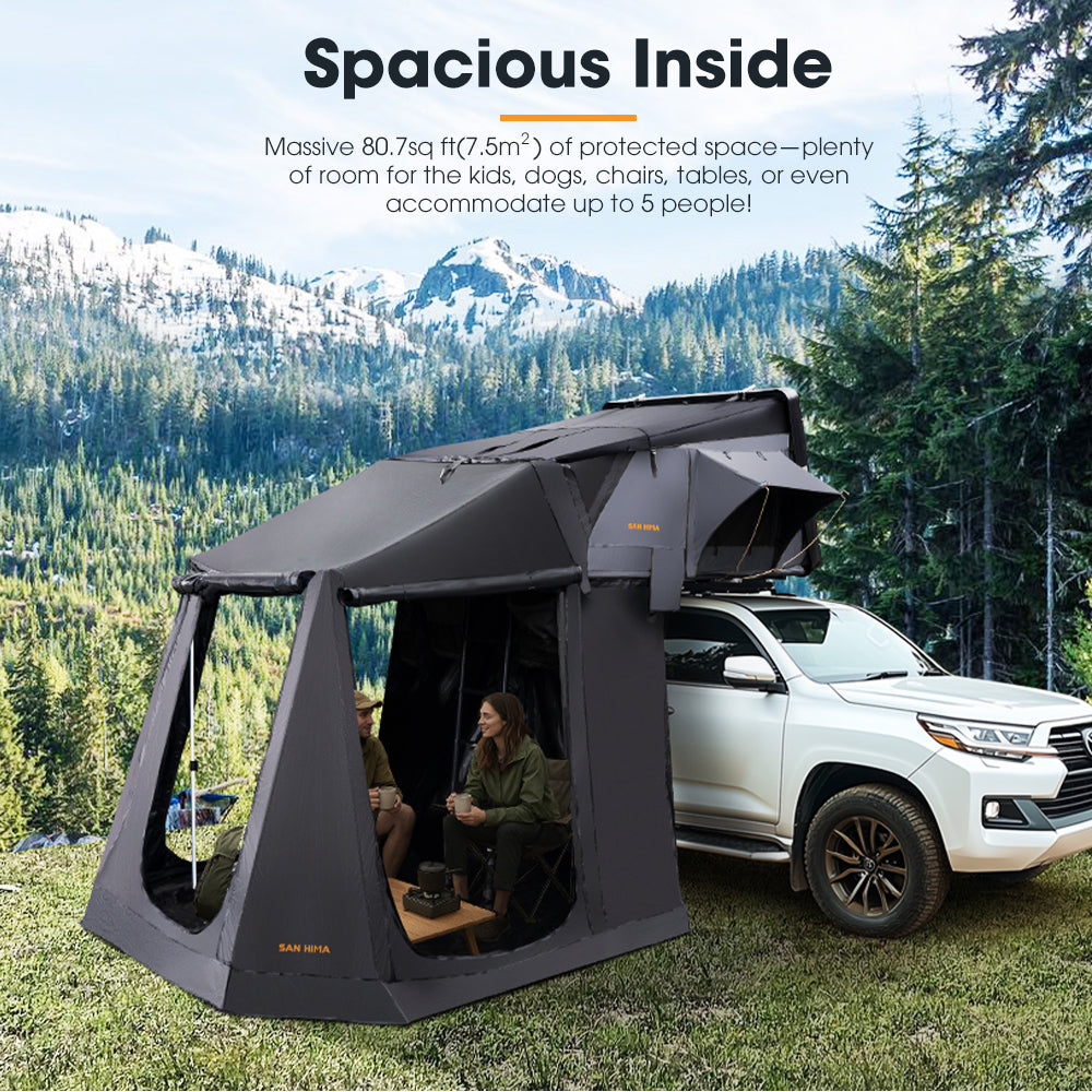 San Hima Jervis Rooftop Tent + Annex Camping Shade Secondary image