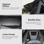 San Hima Kalbarri Lite Rooftop Tent Hardshell With Ladder & Rack Camping Grey