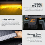 San Hima Kalbarri Lite Rooftop Tent Hardshell With Ladder & Rack Camping Grey