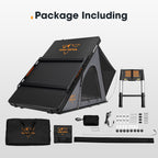San Hima Kalbarri Lite Rooftop Tent Hardshell With Ladder & Rack Camping Grey