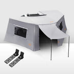 San Hima 270° Degree Awning With Side Wall Car Privacy Screens + "L" Bracket