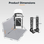 San Hima 270° Degree Free-Standing Awning 600D Double-Ripstop + "L" Bracket
