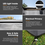 San Hima Shower Awning Instant Ensuite Tent Fold-Out Camping & Shower Tent Base