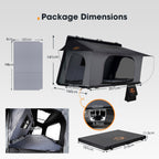 San Hima Kalbarri Side Rooftop Tent Hardshell With Ladder Waterproof Camping 4WD