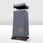 San Hima Camping Shower Tent Awning Fold-Out Grey & Camping Shower Tent Base