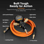 San Hima 2 Tire Inflation Deflation System Fits up to 200" Wheelbase