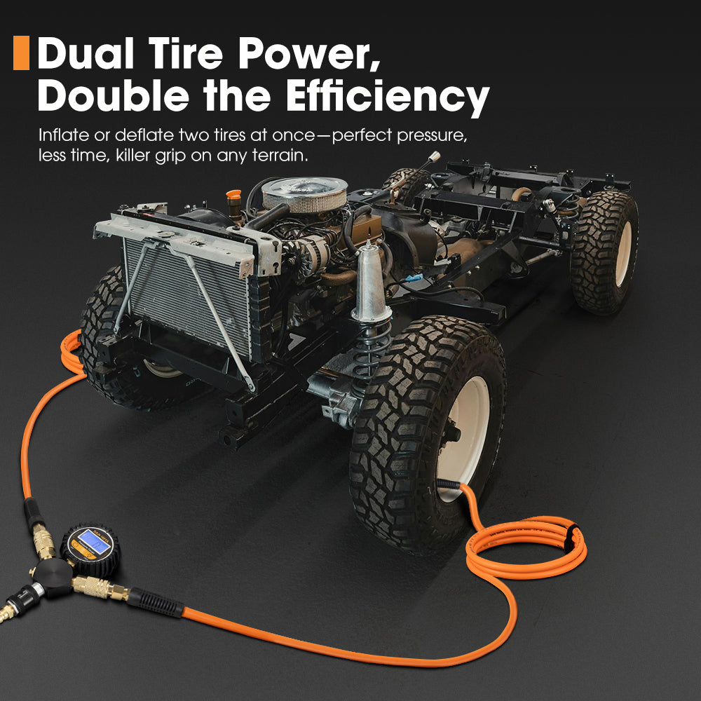 San Hima 2 Tire Inflation Deflation System Fits up to 200" Wheelbase