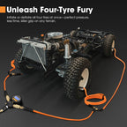 San Hima 4 Tire Inflation Deflation System Fits up to 200" Wheelbase