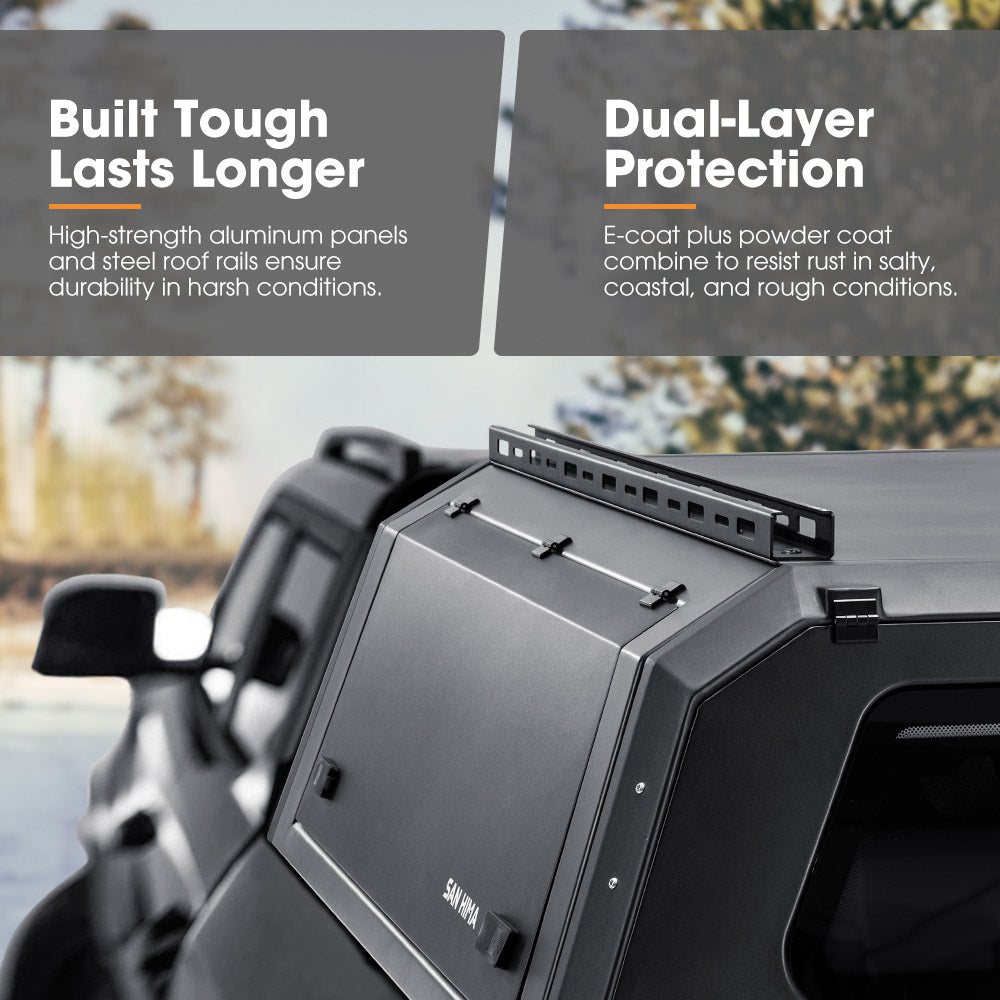 San Hima UTE Steel Canopy For Toyota Hilux N80 2015-On Dual Cab - A Deck Only